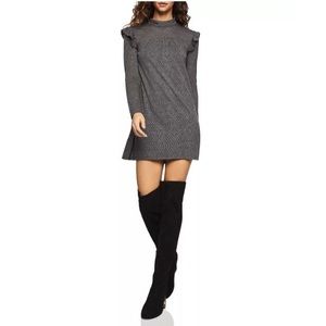 BCBG Ruffled Pointelle A-Line Dress